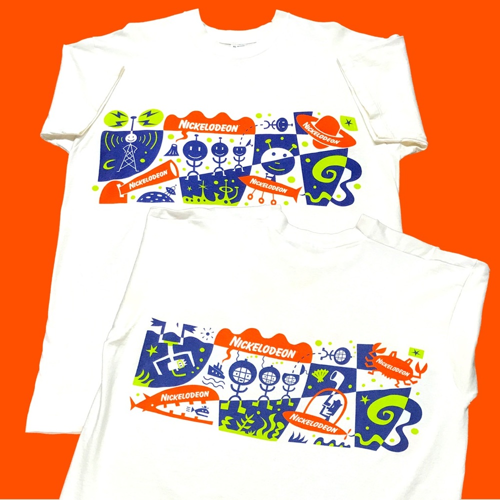 Nickelodeon 90s single stitch promo tee